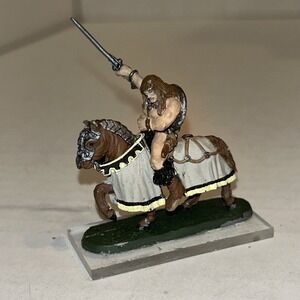 Chaos‎ Marauder Barbarian On Horseback Metal Miniature Warhammer Painted